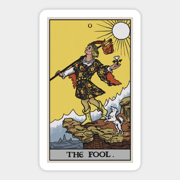 The Fool Tarot Card Sticker by TheGhoulishGarb